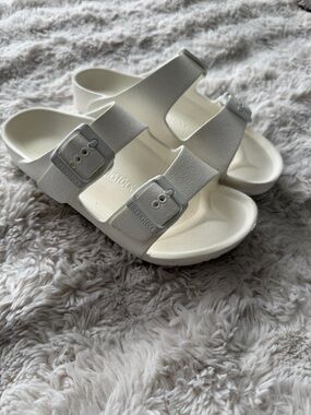 Birkenstock Kids White EVA Two-Strap Sandals